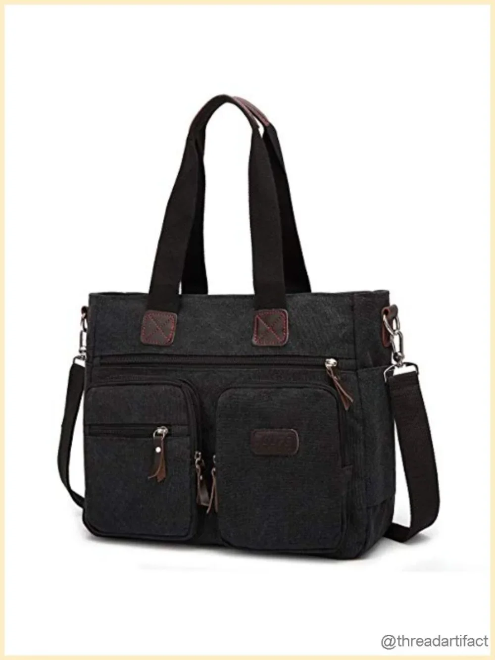Canvas Top Handle Satchel Handbag Shoulder Bag Messenger Tote Purse Crossbody